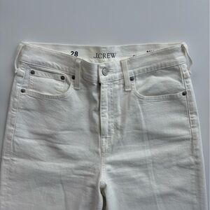 J.crew White 90’s Classic Straight Jeans
